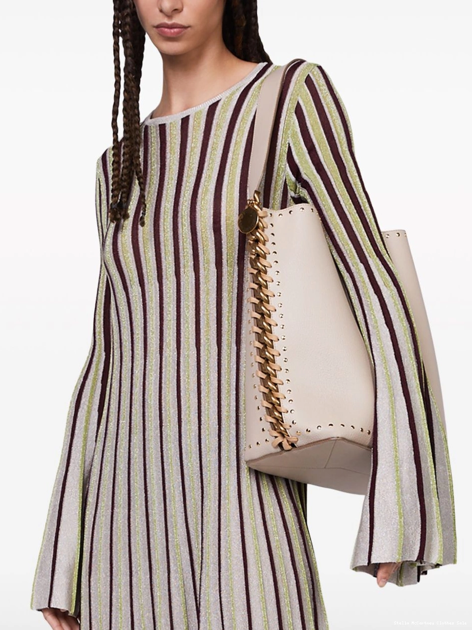 Affordable Women lurex-detail striped Stella McCartney dress maxi 0817